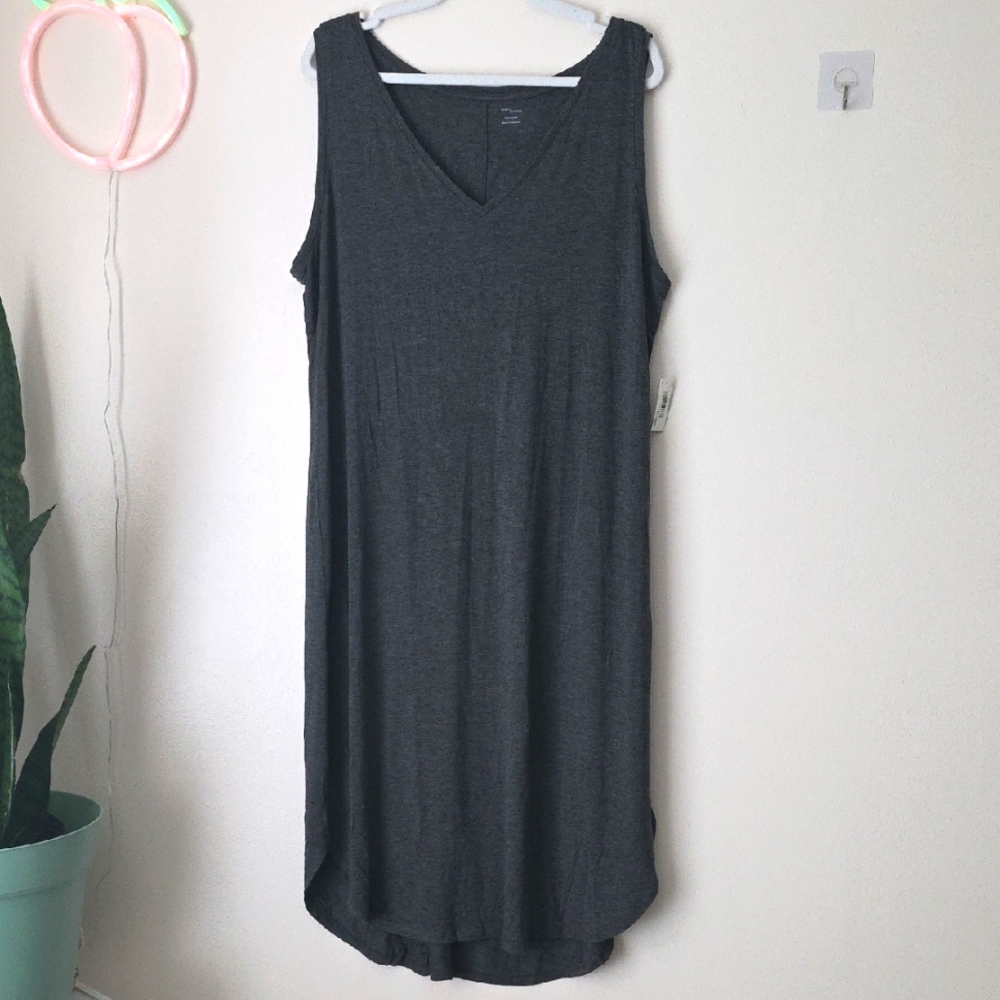 Daily Ritual Charcoal Sleeveless Dress